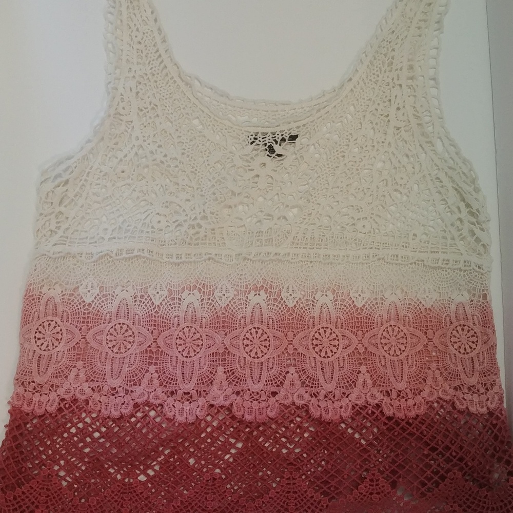 Crochet Ombre tank top